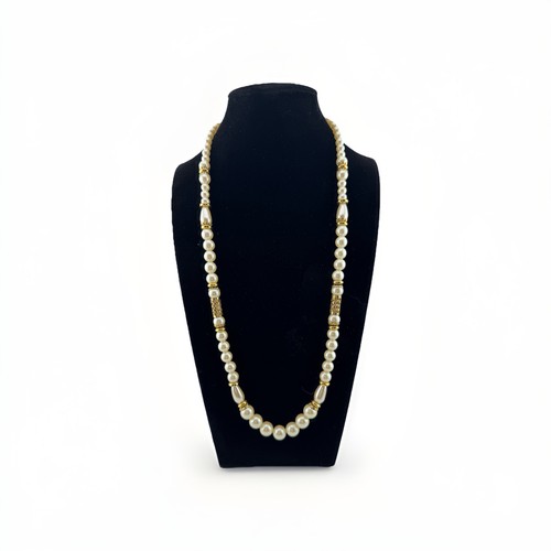 1928 faux pearl gold tone - 1928,