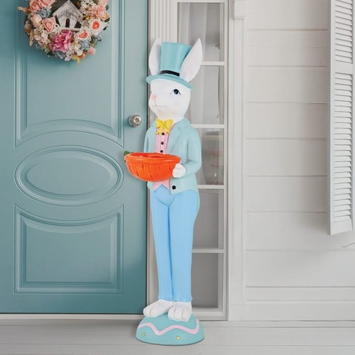 Large blue easter bunny - large,
