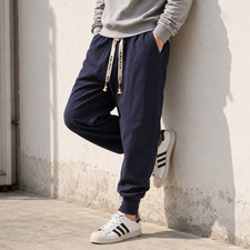 Men cotton linen harem pants - men,