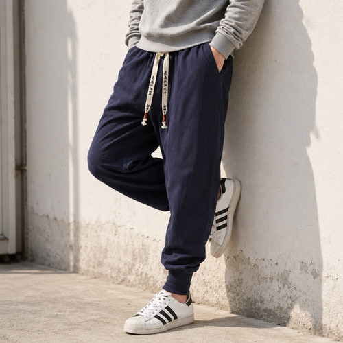 Men cotton linen harem pants - men,