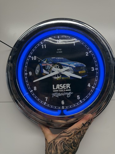 Laser tool racing wall - tool, clock