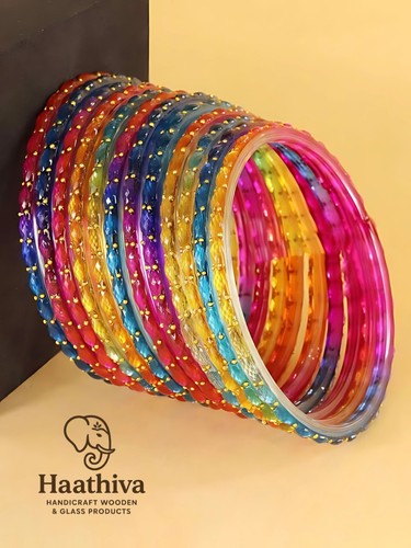 Rain drop glass bangles - drop, for