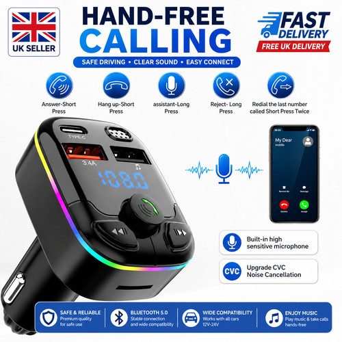 Bluetooth transmitter car - fm,