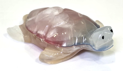 Rainbow onyx turtle figurine - onyx,