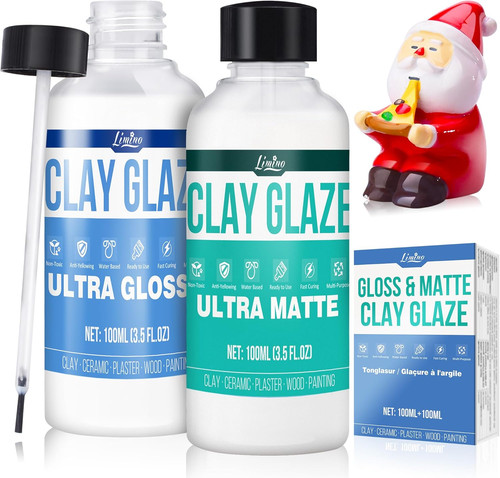 Air dry clay glaze - dry,