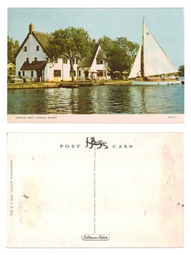 Vintage postcard horning - postcard,