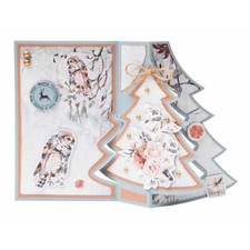 3D Christmas Trees Frame Metal