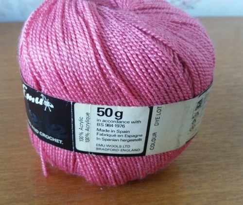 50g ball emu - 50g, pink
