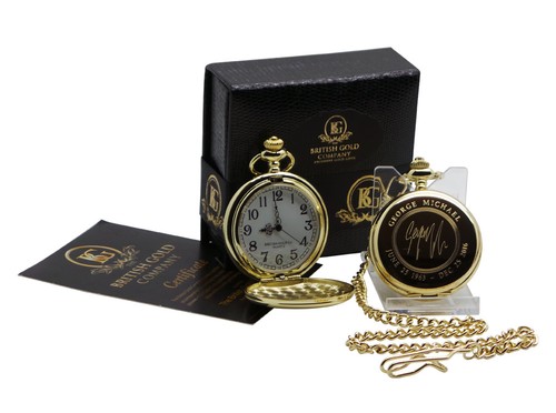 George michael signed 24k - george,