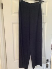 Sandwich Wide Leg Trousers Black Size 36 UK8