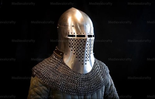 16g medieval bascinet helmet - 16g,