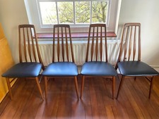4 Vtg Koefoed Eva - Dining Chairs - Mid-Century - Teak  - Excellent
