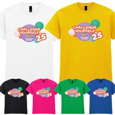 Challenge Yourself 2025 Pudsey Bear Kids T-Shirt Children In Need School Fun Tee