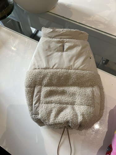 Beige padded dog - beige,