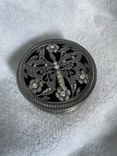 Butterfly Flower Silver Metal