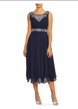 Monsoon Navy Pearl Beaded