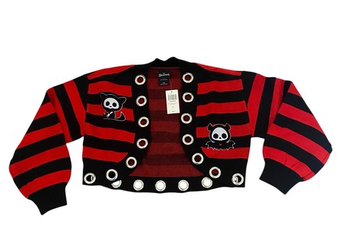 Skelanimals black red stripe - black, &