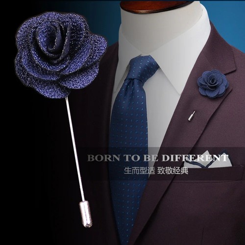 Flower lapel pin handmade - pin,