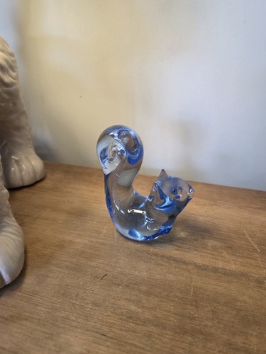 Vintage blue art glass - vintage,