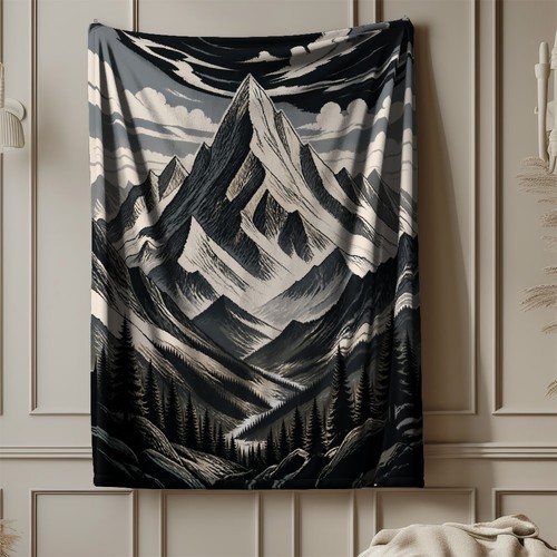 Alpine peak landscape coral - peak,