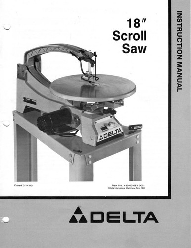 Delta rockwell scroll saw - delta,
