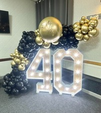 40th Birthday Decorations for Women Men: Light Up Numbers Large 4FT 40th Wedding