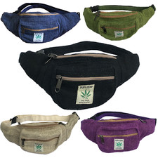 Hippie BumBag Hemp Fanny Pack Waist Travel Belt Hip Vintage Handmade Sport Women