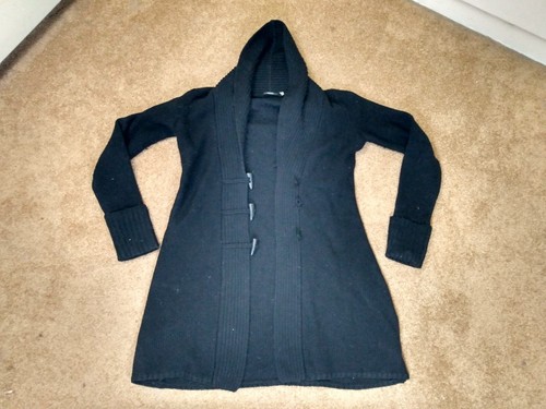Women black sweater button - women's,