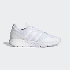 Adidas Originals ZX 1K Boost Running Shoes ® ( Men UK 9 EUR 43.5 ) Triple White