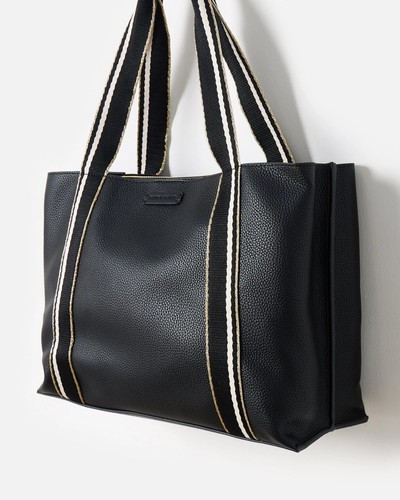 Oliver bonas black emma stripe - black,