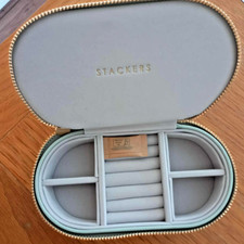 Stacker Travel Jewellery Boxes Bracelet Charm Box GREEN