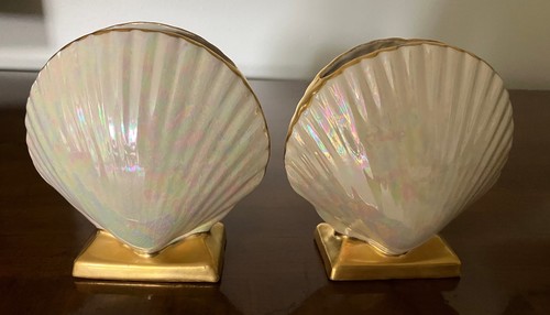 Pair vtg iridescent - pair,