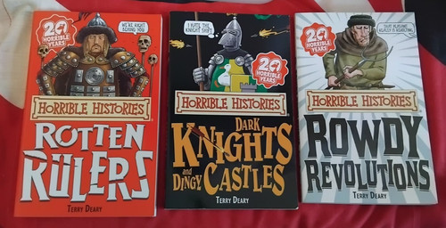 Horrible history book set - history,
