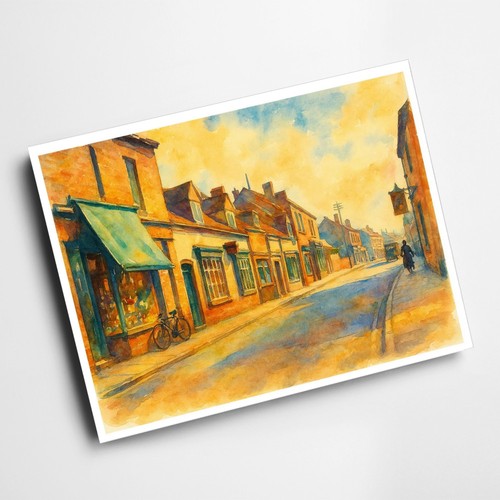 Print market street - print,