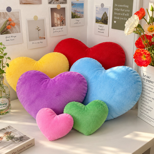 Soft heart shaped pillow - shaped,