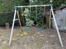 Children’s garden double swing by Plum.