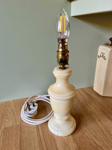 Vintage marble table lamp - , with