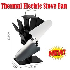 Stove Fan for Wood Burners & Multi Fuel Gas Stoves Small 2 Blade New 