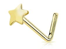 Solid 14k Gold - Nose Stud -