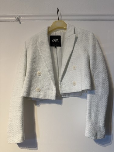 Zara women white tweed - women's,