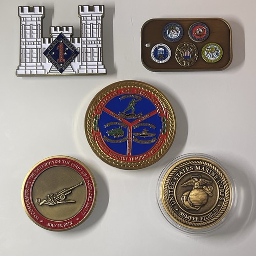 Military challenge coin lot - military,
