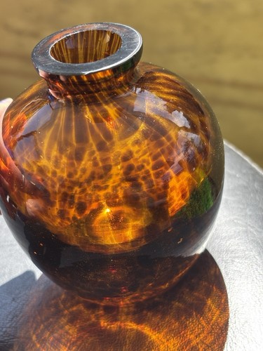 Vintage glass tortoise shell