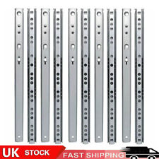 5 Pairs 17mm Metal Ball Bearing Drawer Runners Slides 310mm Draw Depth new