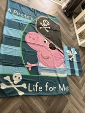 Peppa George Pig Pirates Single Duvet Set Reversible