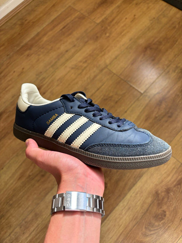 Adidas samba navy white low - adidas, navy/white