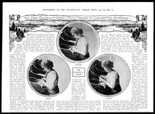 1909 Antique Print - INDUSTRY Cigarette Maker Cutting Rolling Filling    (9)