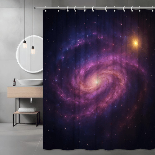 Galaxy shower curtain - galaxy,