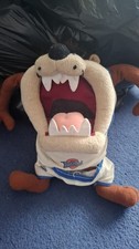 vintage Taz (Tasmanian Devil) plush toy from the 1996 Space Jam movie.