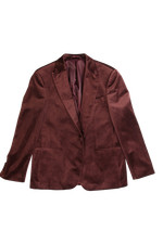 Moss Men's Slim Fit red Velvet Blazer Size 46R