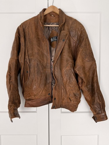 Vintage brown genuine - vintage,